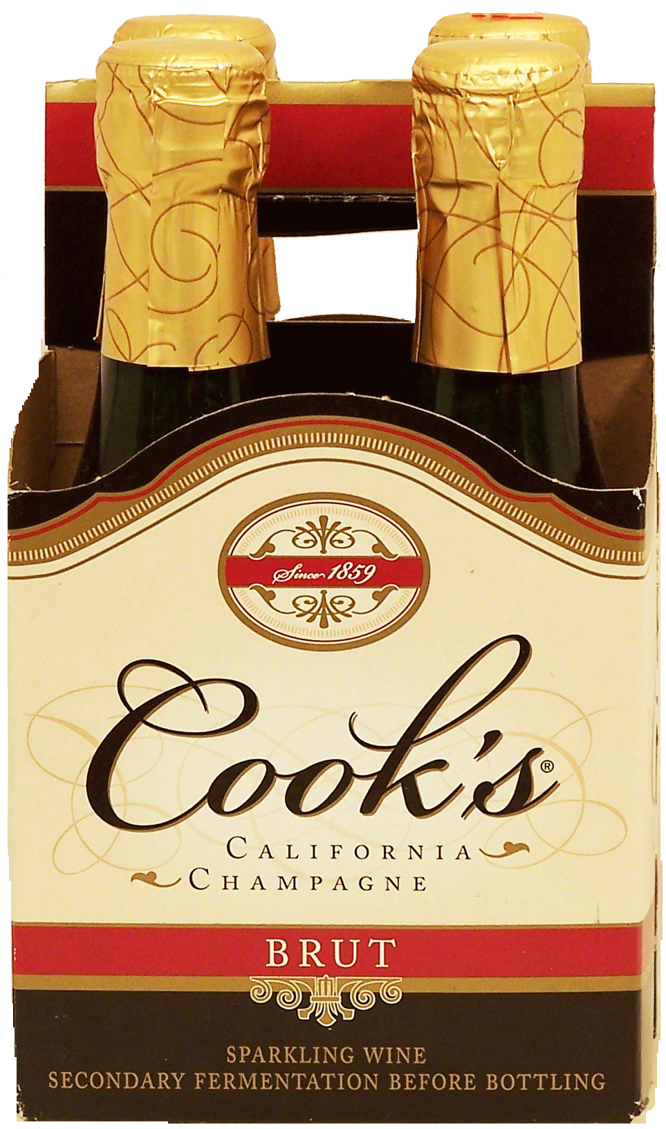 Cook's Brut champagne, sparkling wine of California, 11.5% alc. by vol., 187-ml bottles Full-Size Picture